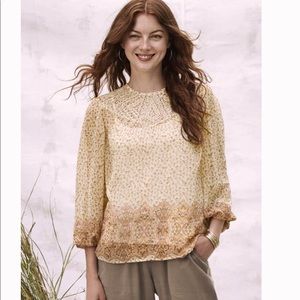 Good Hart by Matilda Jane Bonneau Womens Floral Print Blouse womens medium